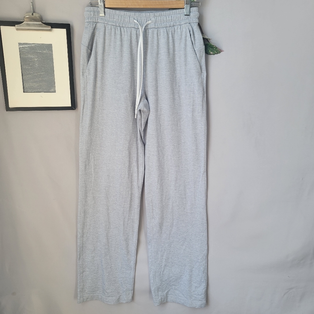 Lululemon‎ Soft Jersey Straight Leg Mid Rise Pant Regular Heather Gray 6
